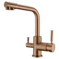 Смеситель для кухни Emar ЕСB - 3003N PVD Coppery - купить онлайн, цена 18 291.76 ₽, стоимость доставки по МСК и РФ от 300 рублей, заказать сейчас! Смеситель для кухни Emar ЕСB - 3003N PVD Coppery - купить за 18 291.76 ₽ в Москве с доставкой по РФ